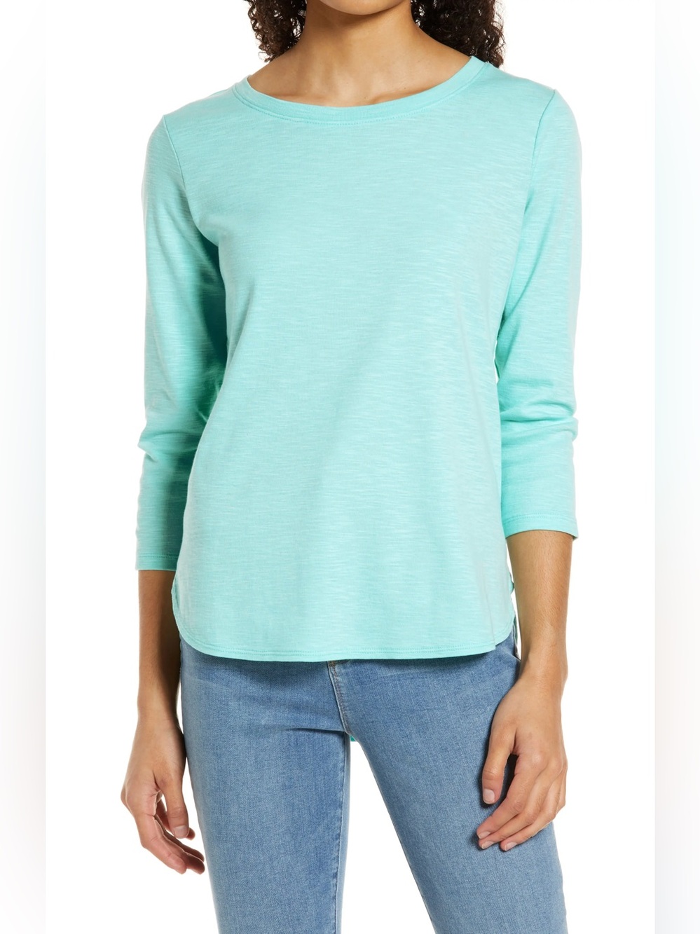 Tommy Bahama Ashby Slub Top Aquarius Blue Green Small